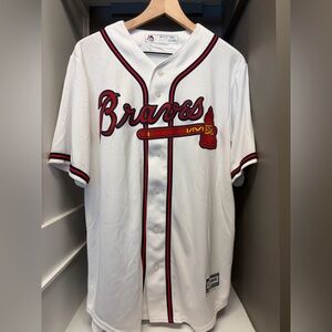 White Atlanta Braves Dansby Swanson Jersey Medium